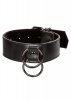 Obroża i smycz do BDSM Collar With Chain Leash Black